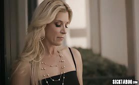 Cheating big ass blonde mature fucked with her stepson