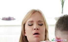 Bisexual dudes enjoy fucking with a blondie