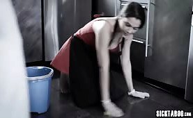 Big boobs European MILF housemaid banged by house owner