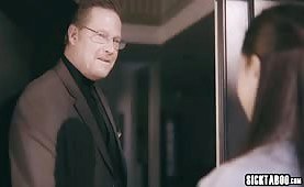 Hot latina babysitter fucked by a perverted house owner