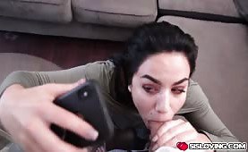 Stepsis making a revenge sex tape to send to her boyfriend