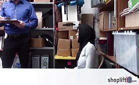 Latina teen with big tits busted by a perverted cop