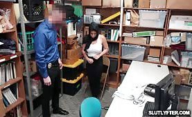 Teen with big tits fucked sideways and gets pounded so hard