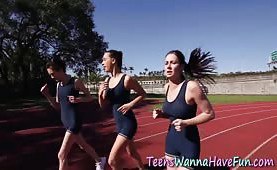 Real athletic teen lesbos