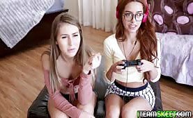 Horny teens lick each others hot twats