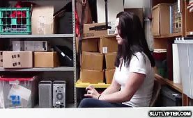 LP Officer ask Raven Reign for a hot blowjob