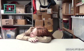 Busted shoplifter blowjob the LP Officer