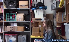 Real shoplifting teen