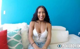 Hot Latin chick gets fucked POV way