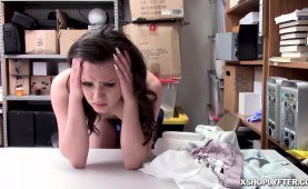 Alex More gets dick down over the desk by the LP Officer