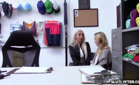 Natalie rides the LP Officers dick