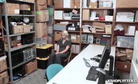 Chanel Grey gags as she gets face fucked by the LP Officer