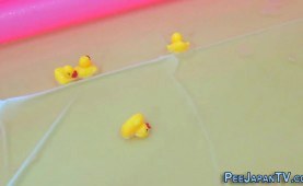 Japanese slut loves urinating