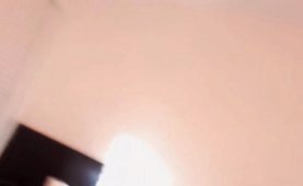 Striptease hairy pussy lesbian girl on webcam sex