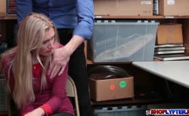 Threesome in the Security Office with the Officer