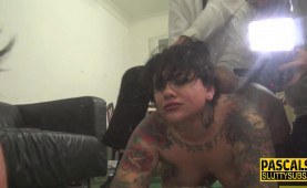 Real fat submissive tattooed slut