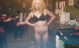 Close up creampie hairy pussy and POV blowjob