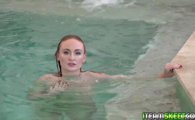 Eva Berger sucks the studs man meat and gets her pussy eaten