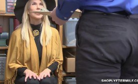 Mature woman and sexy teen fucked hard by the officer