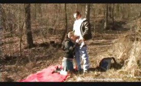 Hardcore sex in the park