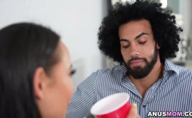 Carmela Clutch deals anal sex with James Angel