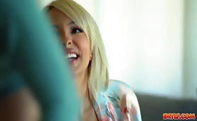 Lauren welcomes Anthony into her pussy