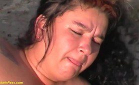 rough outdoor sex with flexible bbw