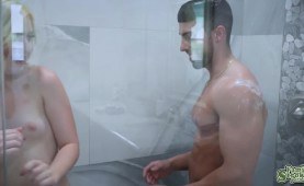 Eddie Dean joins Minxx Marley inside the shower room