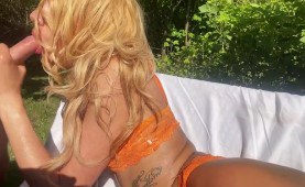 Fit Hot Girl Sex Outdoors Reverse Cowgirl Riding Part1