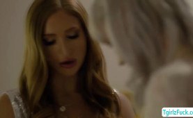 Blonde ts Lianna Lawson anal threesome