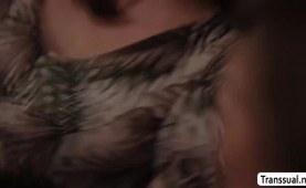 Trans stepmom lick and bangs the wet pussy of stepdaughter