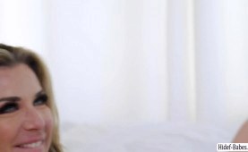 Blonde teen Sera Ryder pussy licking and rimjobs Kayla Paige