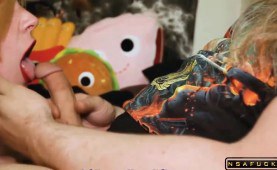 Amateur Blonde Stepsister Roxy Gives A Wet Sloppy Blowjob