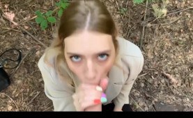 Blow job in the forest Part2
