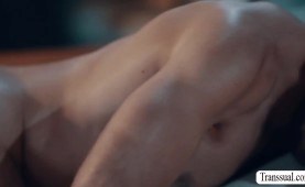 Stepson analed TS stepmom on the couch