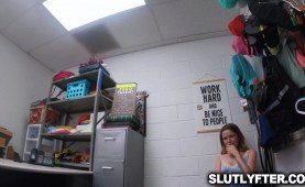 Pervy officer takes advantage of shoplifter Alina West