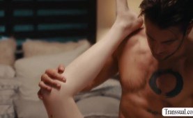 Stepbro bangs the skinny tight ass of his Shemale stepsister