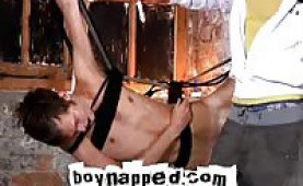Gay dudes in bondage hardcore action