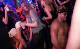 Wild sex party at the club