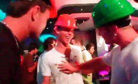 Gay construction workers party