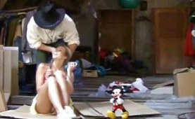 Horny teen fucked in the attic