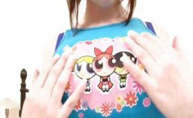 Sexy girl with huge hooters